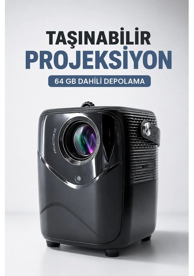 Taşınabilir Projeksiyon 64 Gb Dahili Depolama