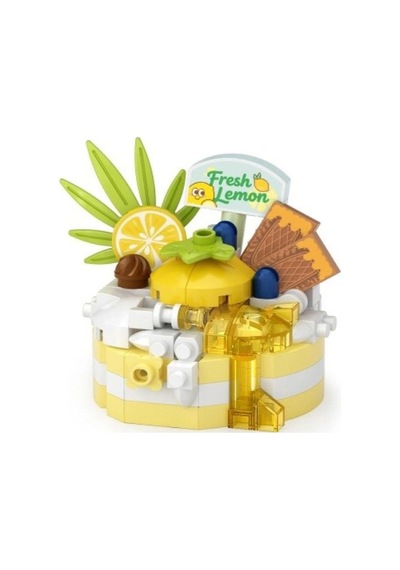Mey İthalat Lz-8643 Limonlu Pasta 160 Parça Block Oyuncak-mini Poşet