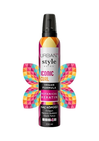 Style Guide Iconic Curl Hacimli Bukleler Sağlayan Saç Köpüğü- Güçlü Tutuş 200 Ml- Vegan
