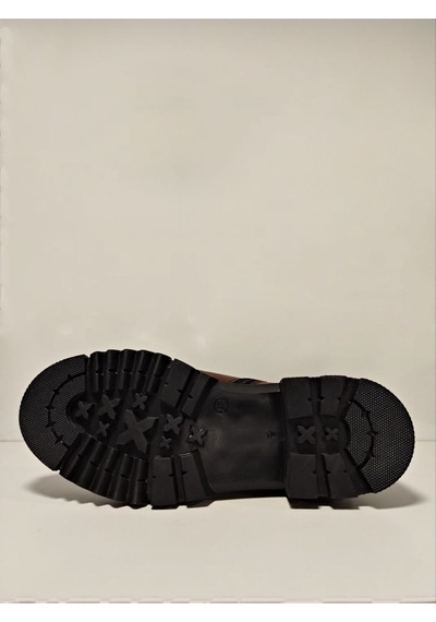 Castle Black Yldz-92538-1 Hakiki Kadın Deri Bot Taba