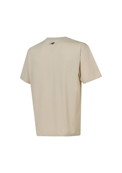 New Balance Nb Lifestyle Erkek T-shirt Mnt3637-mbm Bej