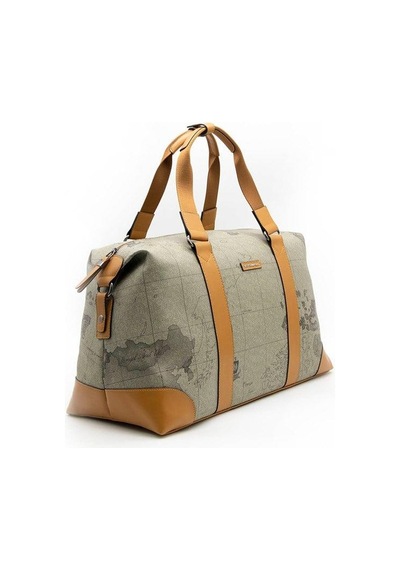 Silver Polo Sp873 Kadın Seyahat Çantası Harita Haki-camel