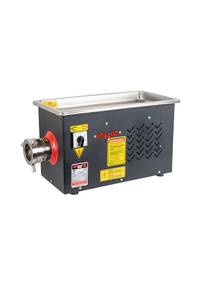 Enazon 12 No Et Kıyma Makinesi Geri Çalışma Özellikli 0,55 Kw 0,75 Hp Beygir Sucuk Aparatlı-siyah