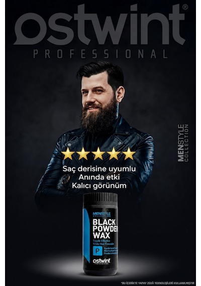 Ostwint Professional Siyahlaştırıcı Şekil Verici Topik Etkili Pudra Wax 20 G