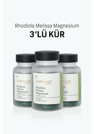 Rodiola & Melissa Içeren Bitkisel Takviye 60 Kapsül X 3 Adet