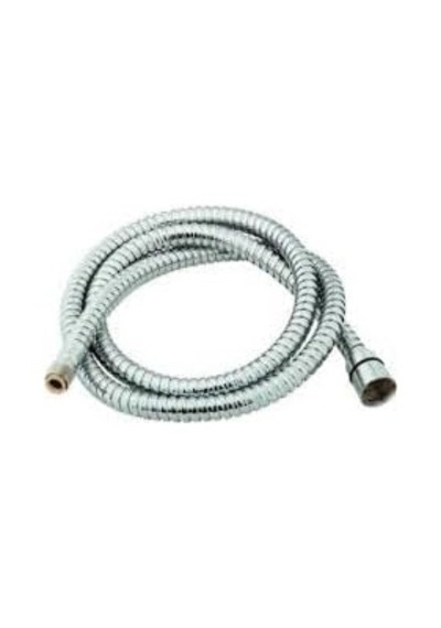 Buzz Evye Batarya Hortumu, Kromlu Çift Kenetli Lüx 150 Cm, Gümüş, Paslanmaz Çelik, 1/2 Inç İç Diş, 15 Mm Dış Diş, 1.2 Mm Kalınlık, 150 Cm Uzunluk