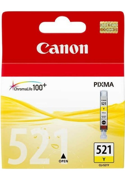 Canon Clı - 521y Sarı  Mürekkep Kartuş 2936b004