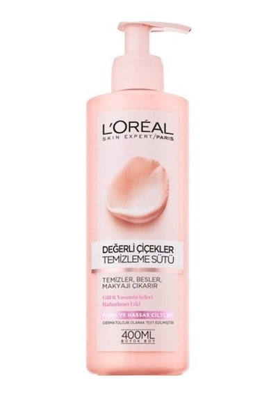 L'Oreal Paris Değerli Çiçekler Temizleme Sütü Kuru ve Hassas Ciltl