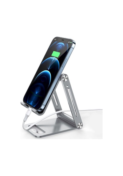 Ayrex Juo Alüminyum Katlanabilir Metal Masaüstü Telefon Tutucu Standı Gümüş Diğer