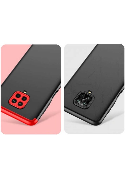 Xiaomi Redmi Note 9s Kılıf Zore Ays Kapak Kırmızı
