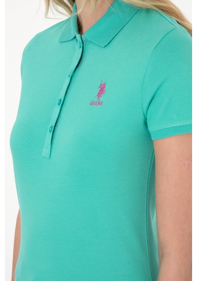 U.S. Polo Assn. Kadın Mint Basic Polo Yaka Tişört 50300896-VR090