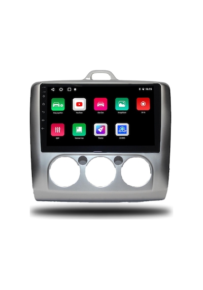 Oskodi Ford Focus 2 Android Carplay Multimedya 2007-2011 Manuel Klima 4gb Ram + 64gb Hafıza
