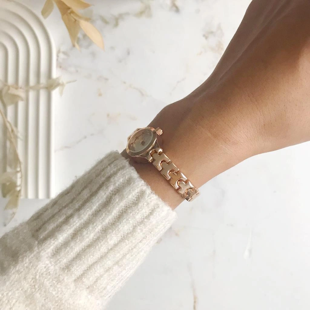 Melia Rose Kordon Beyaz Kadran Kadın Kol Saati Rose Gold