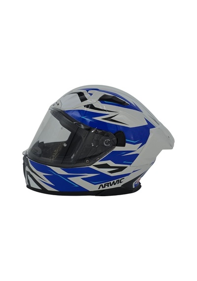 Arwic Fullface Motosiklet Kaskı Ar935 Storn Güneş Vizörlü Ece-r 22.06 Beyaz