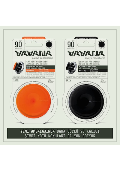 Vavana Araba Klima Kokusu, Spin Oto Kokusu Hopeful & Mystic Set