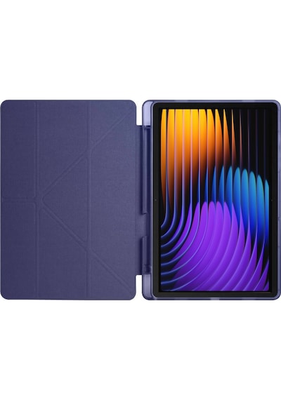 Xiaomi Pad 7 Pro / Pad 7 Kılıf Katlanır Kalem Bölmeli Silikon Standlı Uyku Modlu Akıllı Kapak Kapaklı Kılıf