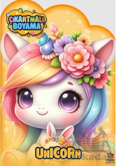 Unicorn Zamanı Çıkartmalı Boyama Kitabı İthaki Çocuk Yayınları