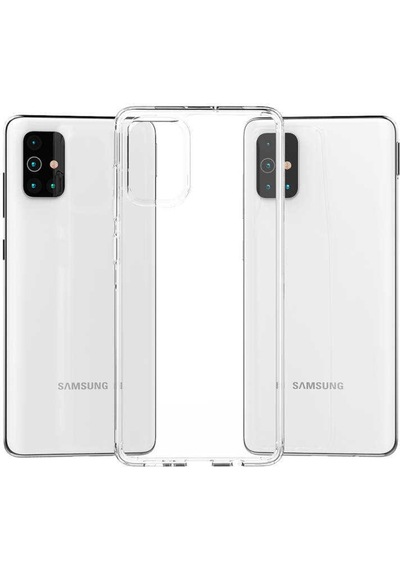 Galaxy A71 Kılıf Zore Coss Şeffaf Sert Silikon Kılıf Renksiz