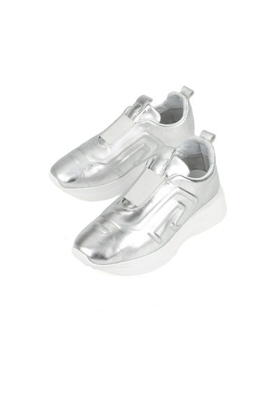 Ziya, Kadın Hakiki Deri Sneaker 1531050z26802480pk Gümüş 1531050z26802480pk 991 Gümüş