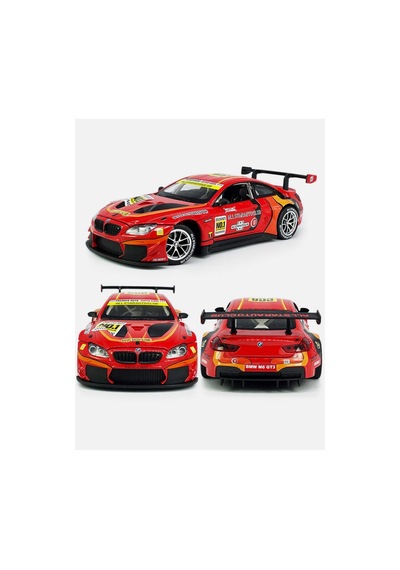 Scowetto Bmw M6 Ggt3 Diecast Model Araba Açılan Kapı Kaput Bmw Yarış Arabası Modifiyeli Bmw M6 Model Araba