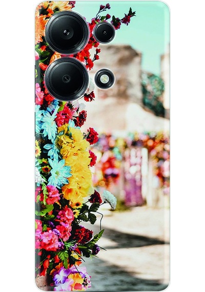 Xiaomi Redmi Note 13 Pro 4G Kılıf Kılıf Silikon Desen Özel Seri Gerçek Çiçekler 1743