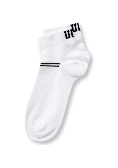 Ucla Brennus 3'lü Beyaz Uzun Jakarlı Standard Fit Unisex Çorap Beyaz