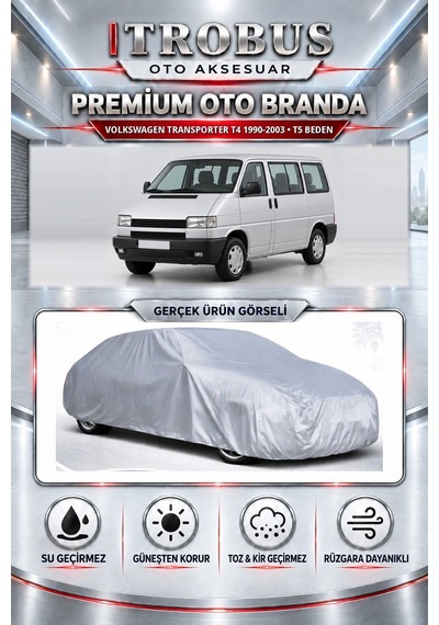 Volkswagen Transporter T4 1990-2003 Uyumlu Premium Araba Brandası Oto Branda T5 Beden