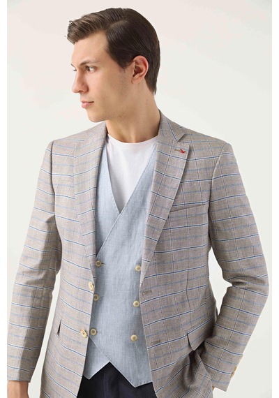 D's Damat Ds Damat Slim Fit Bej Takim Elbise Kombinli 3hfy5kmbn0051 Bej