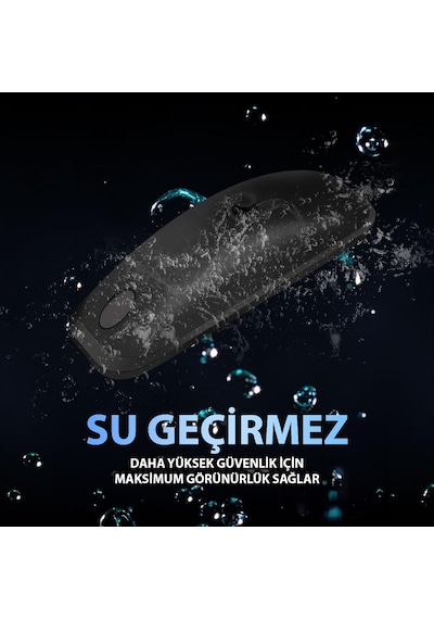 H901 Araç Oto Şarjlı Lazer Uzun Menzilli Uyarı Güvenlik Işığı 1 Adet