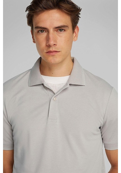 Calvin Klein Polo Yaka Erkek T-shirt Gri