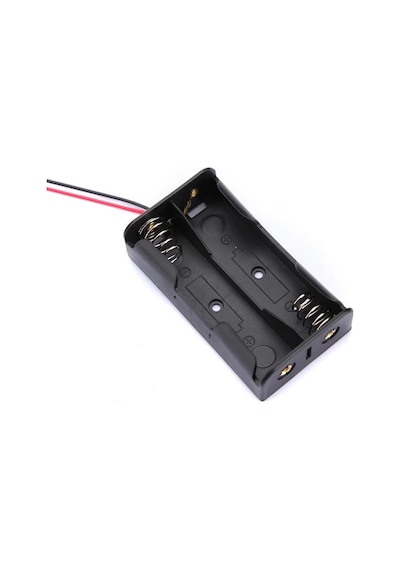 İkili 2 li 18650 Pil Yuvası Kablolu Tutucu 7.4V Pil Şarj Kutusu