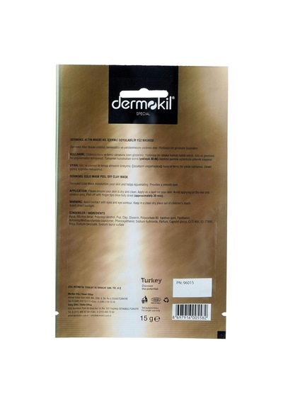 Kil İçerikli Soyulabilir Gold Maske