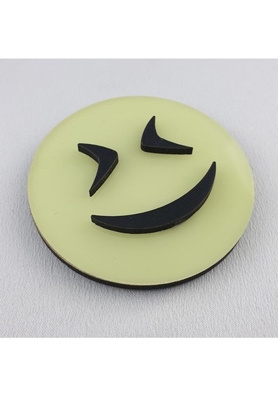 Emoji , Fosforlu Emojiler ( Karanlıkta Parlar ) 6,5 Cm