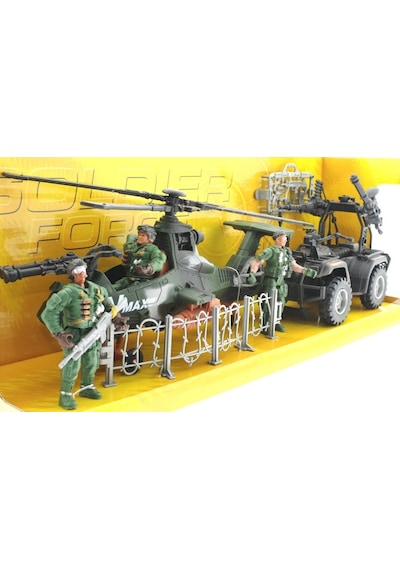 Atv ve Helikopterli Askeri Oyun Seti