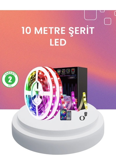 Lb 10 Metre Telefon Kontrollü Smart Şerit Led Usb Rgb Kumandalı