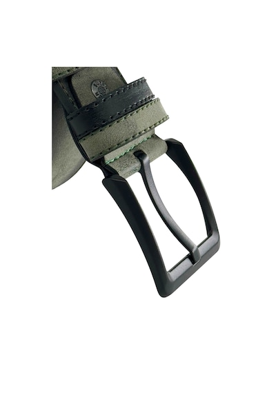 Süzer Deri 4.5 Cm. Spor Süet Suni Deri Lacivert Köprülü Erkek Kemer Haki Yeşil