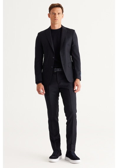 AC&Co / Altınyıldız Classics Erkek K.lacı Slim Fit Dar Kesim Kırlangıç Yaka %100 Yün Çizgili Takım Elbise K.lacı AC&Co / Altınyıldız Classics Erkek K.lacı Slim Fit Dar Kesim Kırlangıç Yaka %100 Yün Çizgili Takım Elbise K.lacı