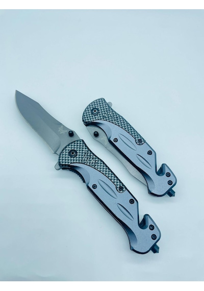 Benchmade Marka Metal Kamp Bıçak 21cm //da31 Gri - Siyah