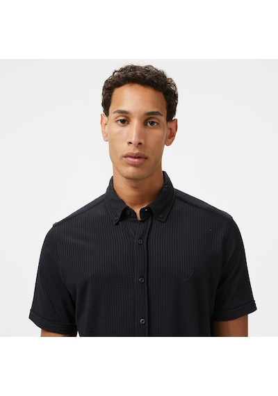 Nautica Erkek Siyah Classic Fit Gömlek Düz W55416t Siyah