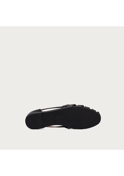 Nero Black Sandalet Kadın 03m1 Frau Feather siyah