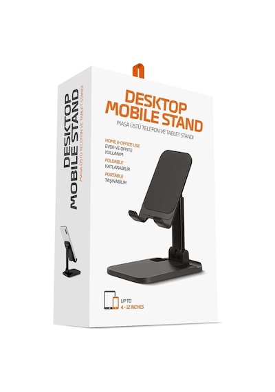 Lexroo Telefon Standı Aşağı Yukarı Hareketli Ayarlanabilir Metal Plastik Gövdeli Katlanabilir Masa