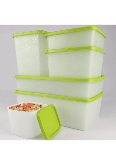 Hobby Life Alaska Derin Dondurucu Saklama Kabı 6'lı Set 9.5 Litre - Bpa Yeşil