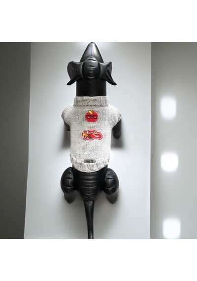 Köpek İçin Cherry Racer Gri Kazak