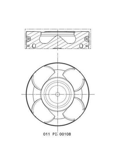 Piston Segman - Fiat Doblo, Ducato, Freemont, Bravo, 159, Giulietta, Spider, Brera - Goetze-after-8773445std000g