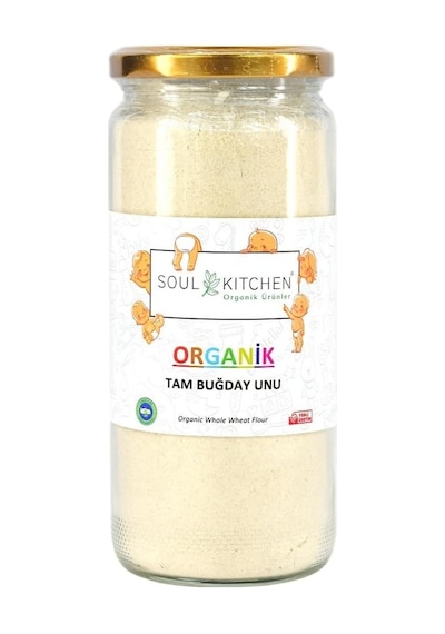 Organik Tam Buğday Unu Cam 250gr