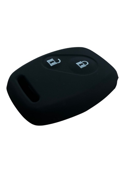 Autohan Keys Silikon Anahtar Kılıfı Honda Civic Fd6 Crv Accord İçin, 2 Buton, Sustasız, Siyah