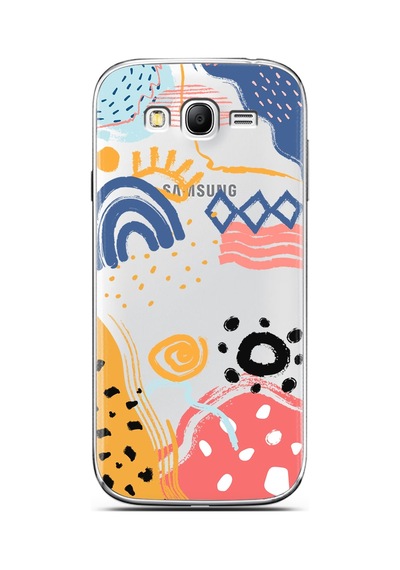 Samsung Uyumlu Grand Neo Art Desing Tasarımlı Süper Şeffaf Telefon Kılıfı Çok Renkli