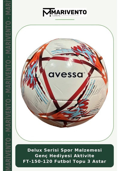 Delux Serisi Spor Malzemesi Genç Hediyesi Aktivite Ft-150-120 Futbol Topu 3 Astar Çok Renkli