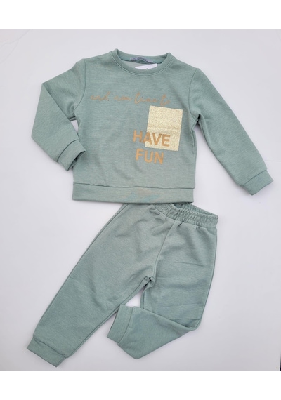 Nk Kids Kız Bebek Çocuk Orta Kalınlık Eşofman Takım-11136-mint Mint