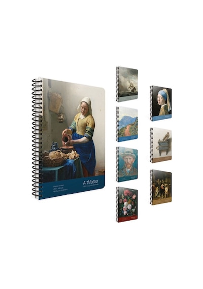 Gıpta Art Master 19x26 CM 100 Yp. Kareli Spiralli Karton Defter